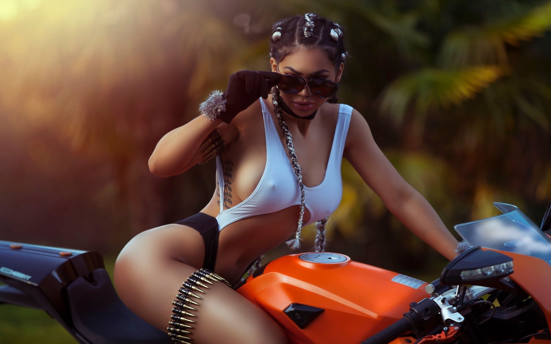 Take a pause and enjoy Girls with tattoos and motorcycles — streaming from Vishakhapatnam